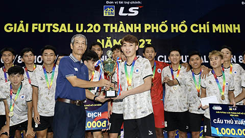Tâp Hiệp Hưng vô địch giải U20 futsal TP.HCM 2023